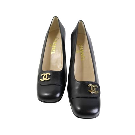 chanel square toe shoes|Chanel pumps heels.